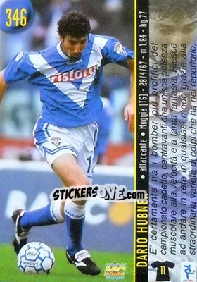 Sticker Nunziata / Hubner - Calcio 1999-2000 Etichetta Nera n. 346 - Mundicromo