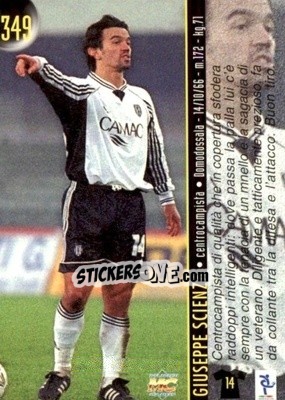 Sticker Scienza / Scalabrelli - Calcio 1999-2000 Etichetta Nera n. 349 - Mundicromo