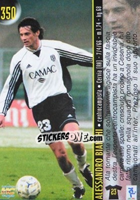 Sticker Manzo / Bianchi - Calcio 1999-2000 Etichetta Nera n. 350 - Mundicromo
