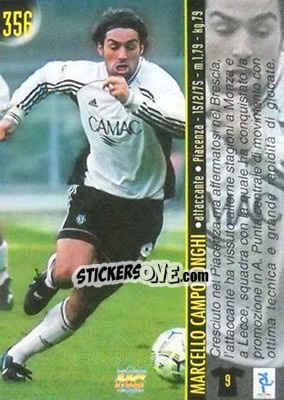 Sticker Campedelli / Campolonghi - Calcio 1999-2000 Etichetta Nera n. 356 - Mundicromo