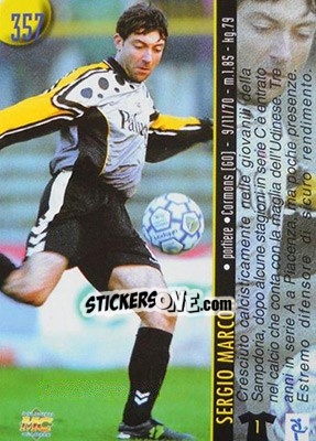 Sticker Franceschini / Marcon - Calcio 1999-2000 Etichetta Nera n. 357 - Mundicromo