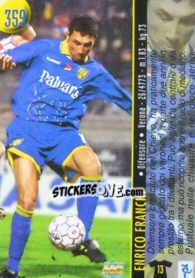 Figurina Cimarelli / Franchi - Calcio 1999-2000 Etichetta Nera - Mundicromo