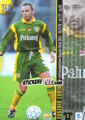 Sticker Corini / Lanna - Calcio 1999-2000 Etichetta Nera - Mundicromo