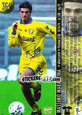 Sticker Passoni / Marazzina - Calcio 1999-2000 Etichetta Nera n. 364 - Mundicromo