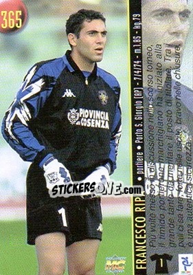 Sticker Ripa / Altomare - Calcio 1999-2000 Etichetta Nera - Mundicromo