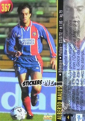 Sticker Malusci / Imbriani - Calcio 1999-2000 Etichetta Nera - Mundicromo