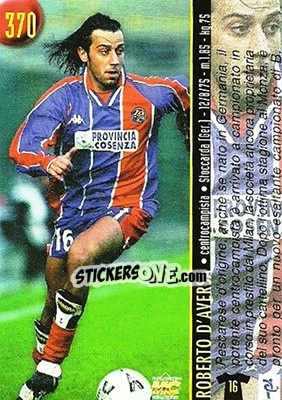 Sticker D'aversa / Biagioni - Calcio 1999-2000 Etichetta Nera n. 370 - Mundicromo
