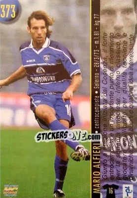 Sticker Alfieri / Berti - Calcio 1999-2000 Etichetta Nera - Mundicromo
