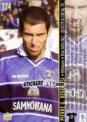 Sticker Regonesi / Iacopino - Calcio 1999-2000 Etichetta Nera n. 374 - Mundicromo