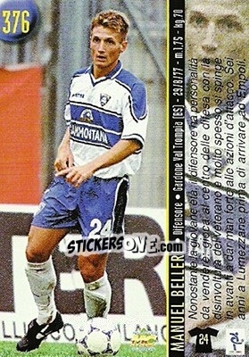 Sticker Pinciarelli / Belleri - Calcio 1999-2000 Etichetta Nera n. 376 - Mundicromo