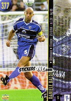 Sticker Saudati / Baldini - Calcio 1999-2000 Etichetta Nera n. 377 - Mundicromo