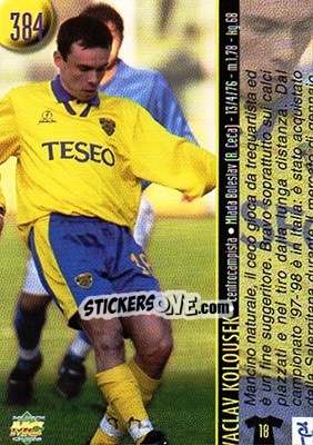 Sticker Kolousek / Chianese - Calcio 1999-2000 Etichetta Nera - Mundicromo