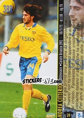 Sticker Fanesi / Citterio - Calcio 1999-2000 Etichetta Nera n. 388 - Mundicromo