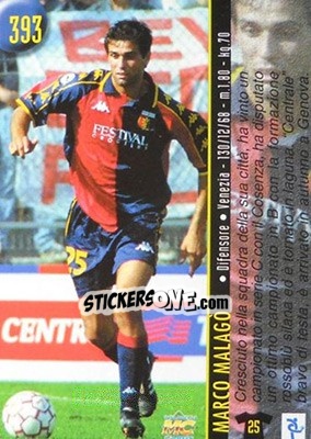 Sticker Malago / Moscardi - Calcio 1999-2000 Etichetta Nera n. 393 - Mundicromo