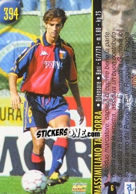Sticker Tangorra / Francioso - Calcio 1999-2000 Etichetta Nera n. 394 - Mundicromo