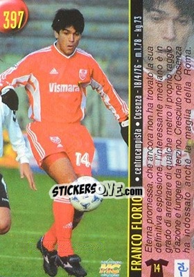 Sticker Gillet / Florio - Calcio 1999-2000 Etichetta Nera n. 397 - Mundicromo