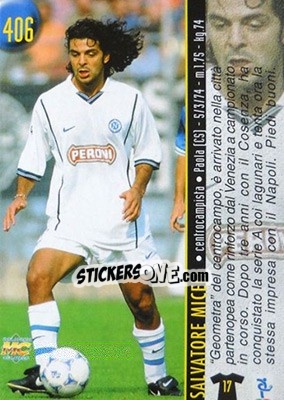 Sticker Miceli / Lombardi - Calcio 1999-2000 Etichetta Nera n. 406 - Mundicromo
