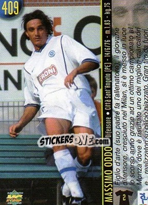 Sticker Oddo / Bellucci - Calcio 1999-2000 Etichetta Nera n. 409 - Mundicromo