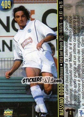 Figurina Oddo / Bellucci - Calcio 1999-2000 Etichetta Nera - Mundicromo