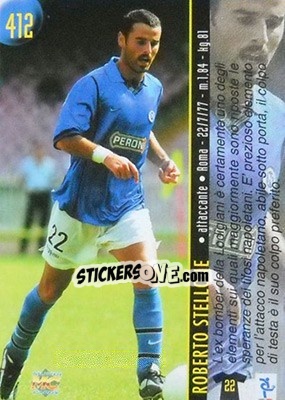 Sticker Magoni / Stellone - Calcio 1999-2000 Etichetta Nera n. 412 - Mundicromo