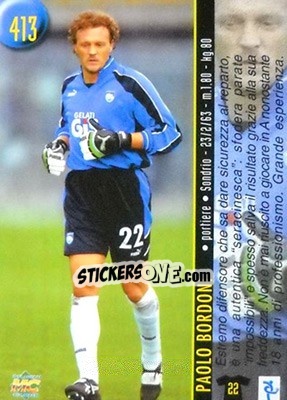 Sticker Ruscitti / Bordoni - Calcio 1999-2000 Etichetta Nera n. 413 - Mundicromo