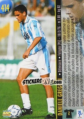 Sticker Gelsi / Gregori - Calcio 1999-2000 Etichetta Nera n. 414 - Mundicromo
