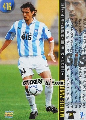 Sticker Zanutta / Palumbo - Calcio 1999-2000 Etichetta Nera - Mundicromo