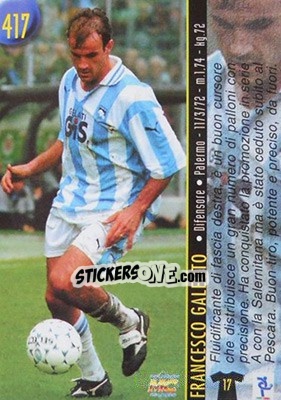 Sticker Galeoto / Zanini - Calcio 1999-2000 Etichetta Nera - Mundicromo
