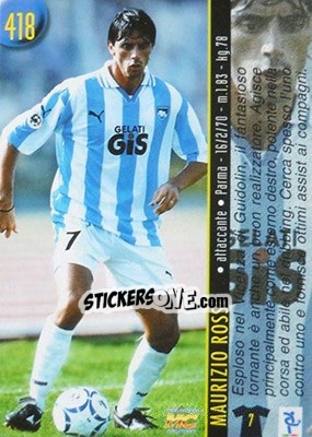 Sticker Rossi / Lambertini - Calcio 1999-2000 Etichetta Nera n. 418 - Mundicromo