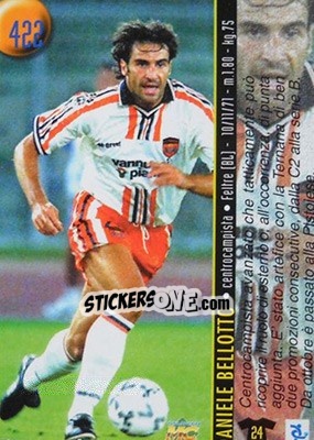 Sticker Scugugia / Bellotto - Calcio 1999-2000 Etichetta Nera n. 422 - Mundicromo