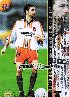 Sticker Bonaldi /Medri - Calcio 1999-2000 Etichetta Nera - Mundicromo