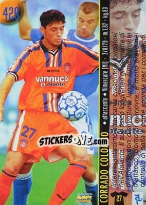 Sticker Fioretti / Colombo - Calcio 1999-2000 Etichetta Nera - Mundicromo