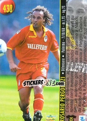 Sticker Pergolizzi / Sanna - Calcio 1999-2000 Etichetta Nera n. 430 - Mundicromo