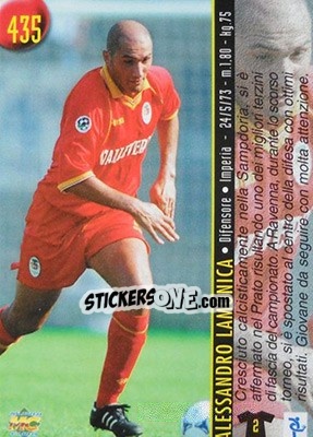 Sticker Grabbi / Lamonica - Calcio 1999-2000 Etichetta Nera - Mundicromo