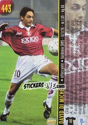 Sticker Fusco / Di Michele - Calcio 1999-2000 Etichetta Nera - Mundicromo