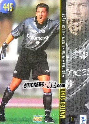 Sticker Sereni / Vergassola - Calcio 1999-2000 Etichetta Nera n. 445 - Mundicromo