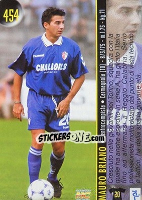 Sticker Briano / Porchia - Calcio 1999-2000 Etichetta Nera n. 454 - Mundicromo