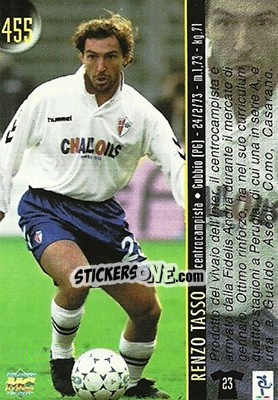 Sticker Tasso / Frezza - Calcio 1999-2000 Etichetta Nera - Mundicromo