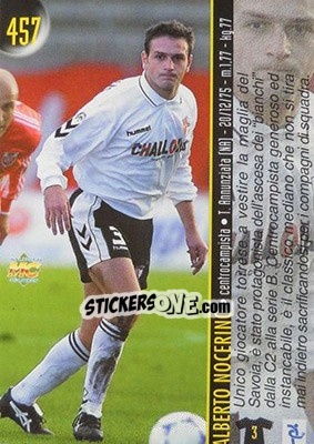 Sticker Nocerino / Di Bari - Calcio 1999-2000 Etichetta Nera - Mundicromo