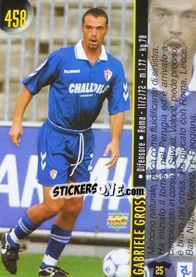 Sticker Grossi / Kanjengele - Calcio 1999-2000 Etichetta Nera n. 458 - Mundicromo