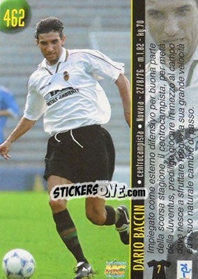 Sticker Servidei / Baccin - Calcio 1999-2000 Etichetta Nera n. 462 - Mundicromo