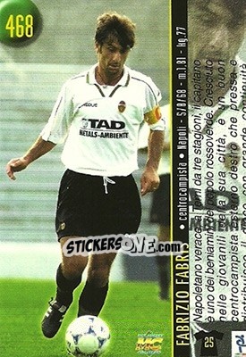 Cromo Fabris / Artico - Calcio 1999-2000 Etichetta Nera - Mundicromo