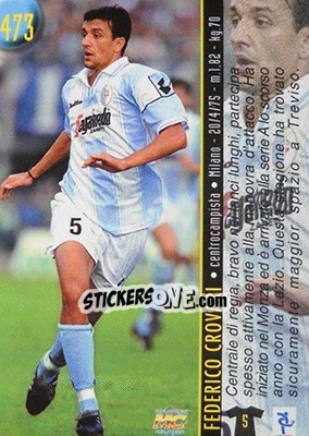 Sticker Crovari / Bellucci - Calcio 1999-2000 Etichetta Nera n. 473 - Mundicromo