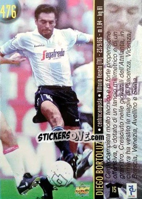 Sticker Bortoluzzi / Beghetto - Calcio 1999-2000 Etichetta Nera n. 476 - Mundicromo