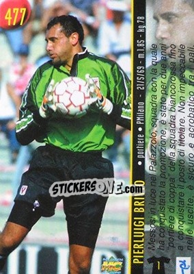Figurina Pierluigi Brivio - Calcio 1999-2000 Etichetta Nera - Mundicromo