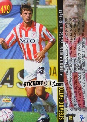 Sticker Fattori / Viviani - Calcio 1999-2000 Etichetta Nera - Mundicromo