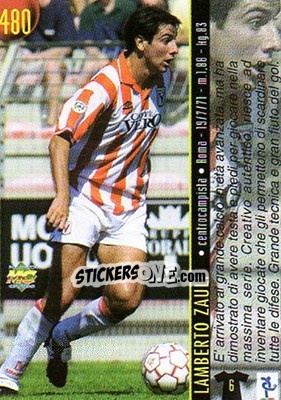 Sticker Zauli / Beghetto - Calcio 1999-2000 Etichetta Nera n. 480 - Mundicromo