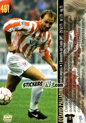Sticker Palladini / Dicara - Calcio 1999-2000 Etichetta Nera n. 481 - Mundicromo