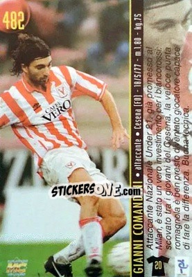 Sticker Comandini / Aurelio - Calcio 1999-2000 Etichetta Nera - Mundicromo