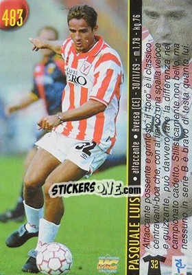 Sticker Luiso / Tamburini - Calcio 1999-2000 Etichetta Nera - Mundicromo